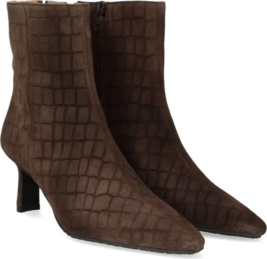 ANGULUS Bootie Block Heel Brown 36
