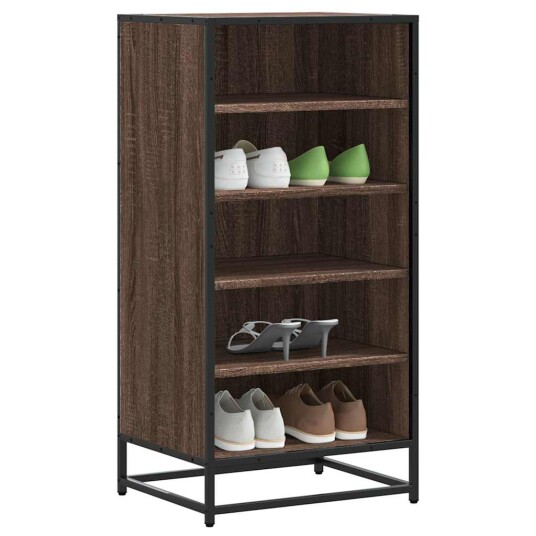 Skohylle brun eik 48x38x97,5 cm konstruert tre 8721102842672 Skohylle brun eik 48x38x97,5 cm konstruert tre 8721102842672