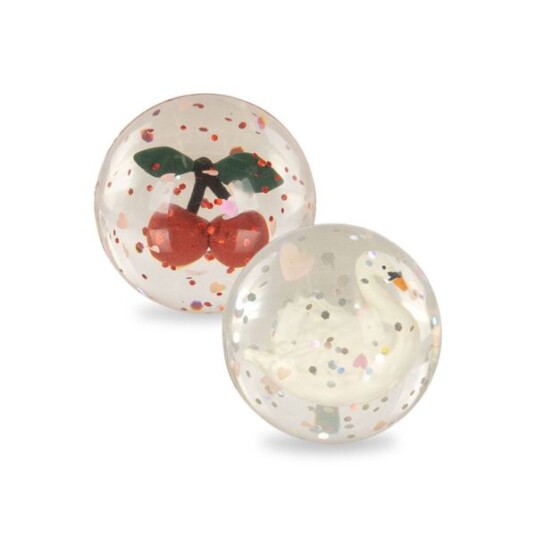 Konges Sløjd bouncing ball sets cherry/swan Konges Sløjd bouncing ball sets cherry/swan
