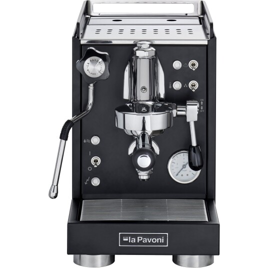 La Pavoni Mini Cellini Espressomaskin 2,9L Matt Sort Rustfritt Stål La Pavoni Mini Cellini Espressomaskin 2,9L Matt Sort Rustfritt Stål