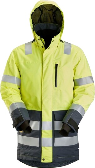 Snickers Workwear 1830 AllroundWork Varseljakke varsel gul/marineblå vanntett Varsel Gul/Marineblå Klær
