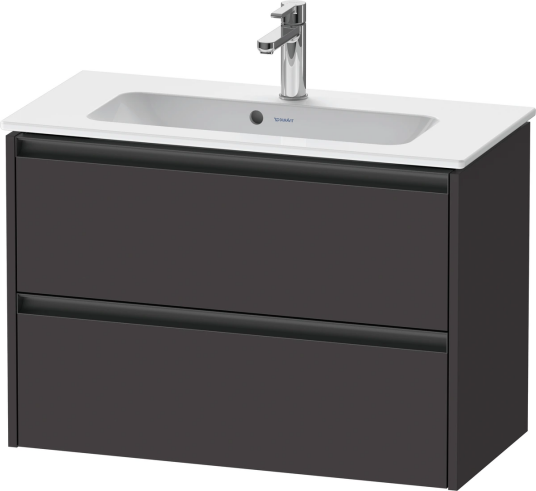Duravit Ketho.2 Servantskap 2 Skuffer 810x390 mm Grafitt Matt