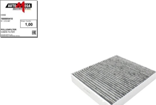Kupefilter AUTOMEGA 180005410