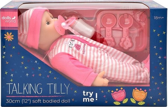 Dukke Talking Tilly Dukke 30cm Dukke Talking Tilly Dukke 30cm