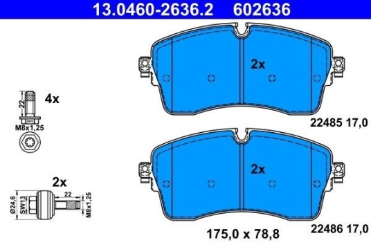 Bremseklosser ATE 13.0460-2636.2