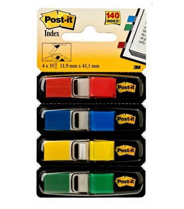 3M Post-it Index 6834 ½"" Mustang 4 colours