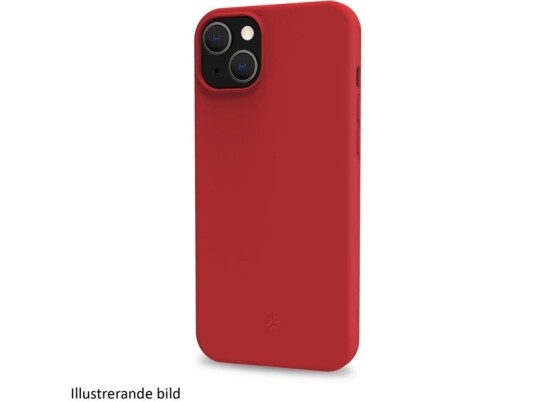 Celly Cromo Rød Mykt Gummideksel til iPhone 16
