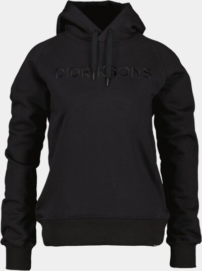 Didriksons Ven Women's Hoodie Embroidery Black Didriksons Ven Women's Hoodie Embroidery Black