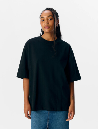 Object Objgima 2/4 Oversize T-Shirt Noos - Black - M Object Objgima 2/4 Oversize T-Shirt Noos - Black - M