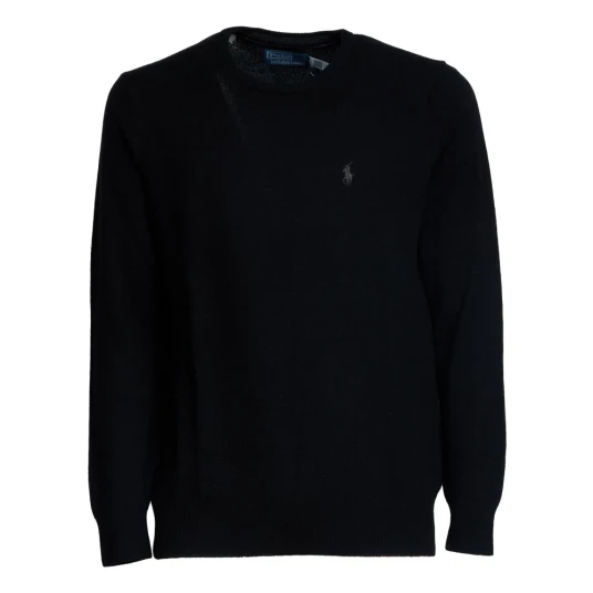 Polo Ralph Lauren Wool Crewneck Sweater - Black - S Polo Ralph Lauren Wool Crewneck Sweater - Black - S