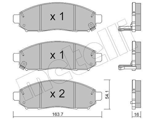 Bremseklosser METELLI 22 0743 1 Bremseklosser METELLI 22 0743 1