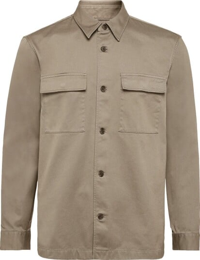 Calvin Klein Ls Heavy Utility Ctn Twl Easy Ov Beige XS