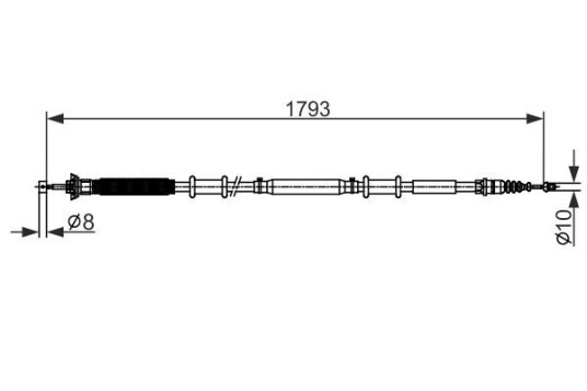Bremsewire BOSCH 1 987 482 580