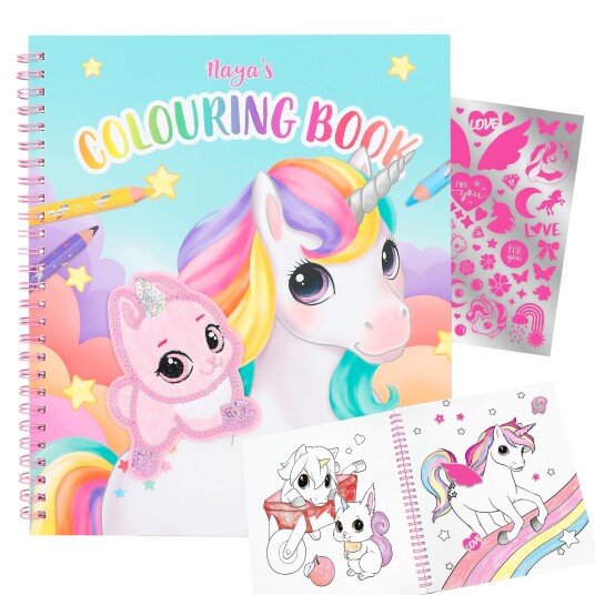 Ylvi Colouring Book With Unicorn And Sequins 412492
