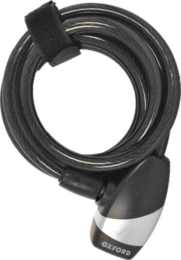 Sykkellås OXFORD LK200 Key Coil10 1.8m x 10mm