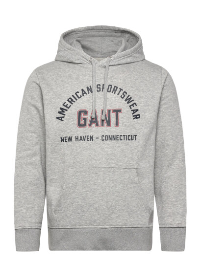 GANT Printed Graphic Hoodie - Grey - XXL