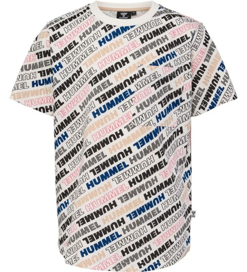 Hummel T skjorte hmlCaleb Marshmallow 4 år 104 T skjorte Hvit