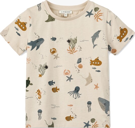 Liewood Apia Printed Shortsleeve T Shirt   Cream   110/116