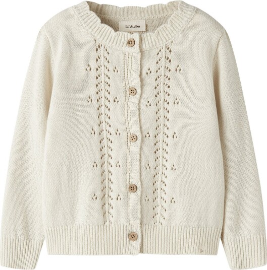 Lil"Atelier Nmfoplea Ls Knit Card Lil - TURTLEDOVE - 116
