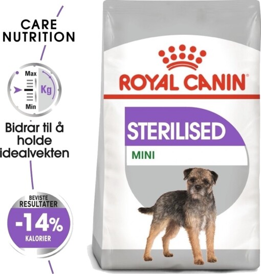 Royal Canin Mini Sterilised Hundefôr 8 kg for Kastrerte Voksne Hunder