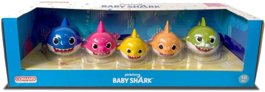 Comansi Baby Shark Figursett 5-Pack Comansi Baby Shark Figursett 5-Pack