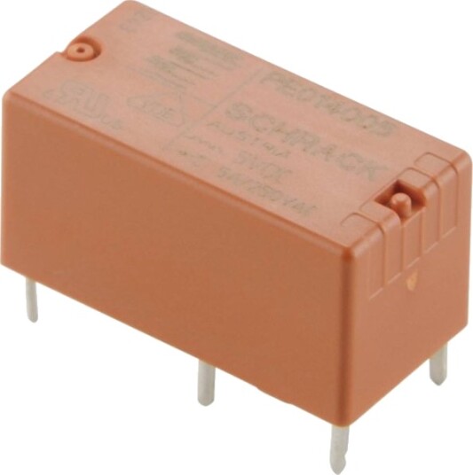 Te Connectivity Printrelé Pe014f05 5 V/Dc 5 A 1 X Vekselkontakt 1 Stk Te Connectivity Printrelé Pe014f05 5 V/Dc 5 A 1 X Vekselkontakt 1 Stk