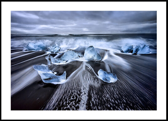 Blue Diamonds Plakat Plakat / 100x150cm