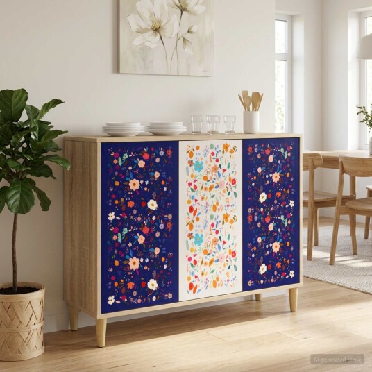 vidaXL Serviesskap MAINZ Sonoma 102 x 33 x 75 cm Konstruert tre