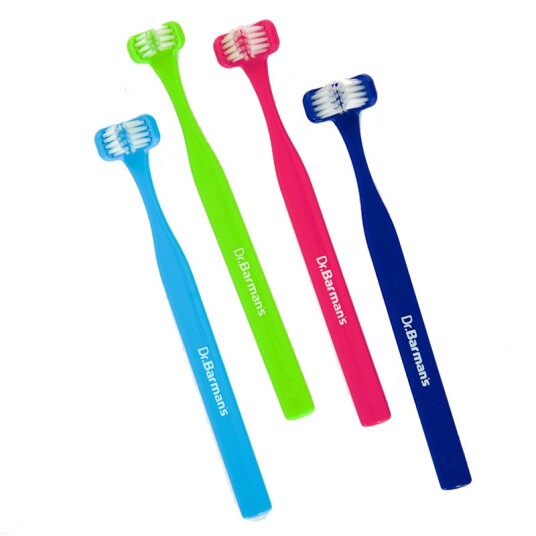 Dr. Barmans 3-sidig SuperBrush Tannbørste for melketenner Barn GRØNN