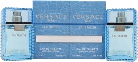Versace Man Eau Fraiche Duftsett 2 x 30ml Treaktige Parfyme Versace Man Eau Fraiche Duftsett 2 x 30ml Treaktige Parfyme
