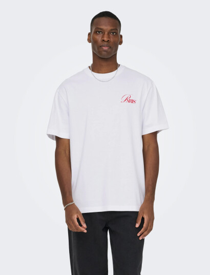 ONLY & SONS Onsfred Elegants Rlx Ss Tee White S