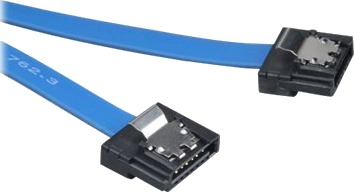 Akasa Proslim - Sata-Kabel - Serial Ata 150/300/600 - Sata (Hunn) Til Sata (Hunn) - 50 Cm - Hashet, Rett Kontakt - Blå