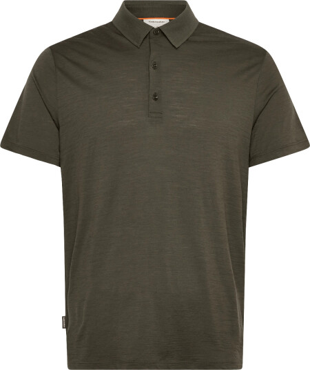 Icebreaker Men Merino 150 Tech Lite Ss Polo - Khaki green - XXL