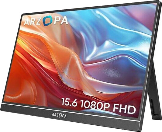 Arzopa A1 15,6" Bærbar Skjerm 1920x1080 IPS USB-C Svart Arzopa A1 15,6" Bærbar Skjerm 1920x1080 IPS USB-C Svart