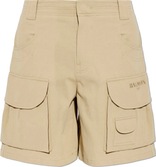 Balmain Herre Shorts Beige M,
