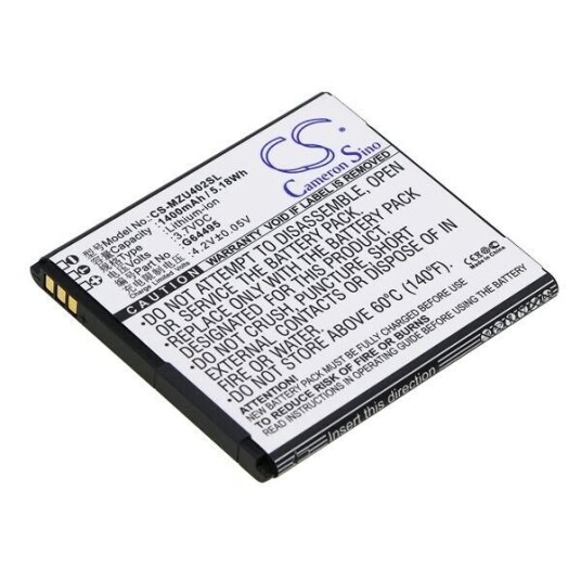 Navon Mizu M402 batteri (1400 mAh 3.7 V, Sort)