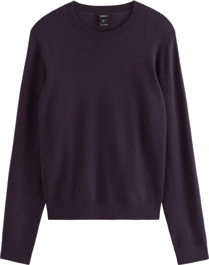 Lindex Fine Knit Long Sleeved Top   DARK DUSTY LILAC   S