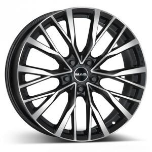 MAK Kent Black Polished 9x22 5x108 ET43 B63.4