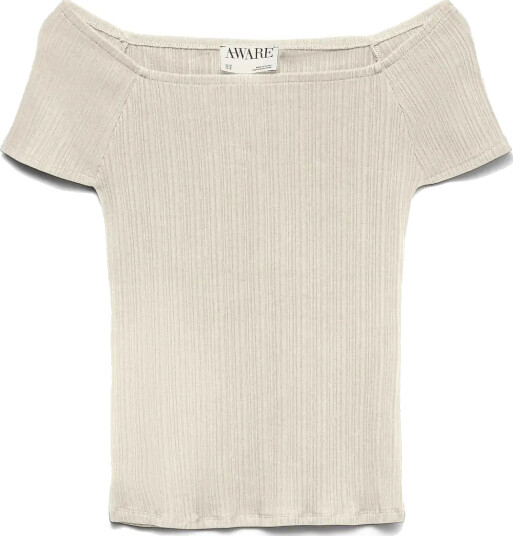 Vero Moda Awverde Ss Off Shoulder Top Noos Cream S Vero Moda Awverde Ss Off Shoulder Top Noos Cream S