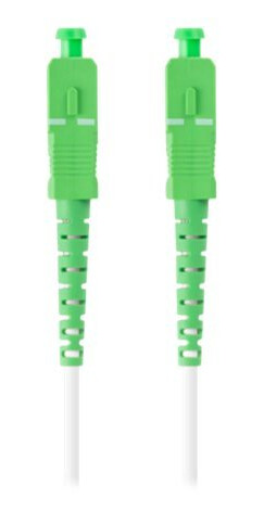 Lanberg - Koblingskabel - Sc/Apc-Enkeltmodus (Hann) Til Sc/Apc-Enkeltmodus (Hann) - 25 M - 3 Mm - Fiberoptisk - Simpleks - 9 / 125 Micron - G.657.B3 - Halogenfri - Hvit - For P/N: Fp-Scap-Se11-0020-Ye Fp-Scap-Ss11-0020-Ye Fp-Scap-Ss21-1202-Mc