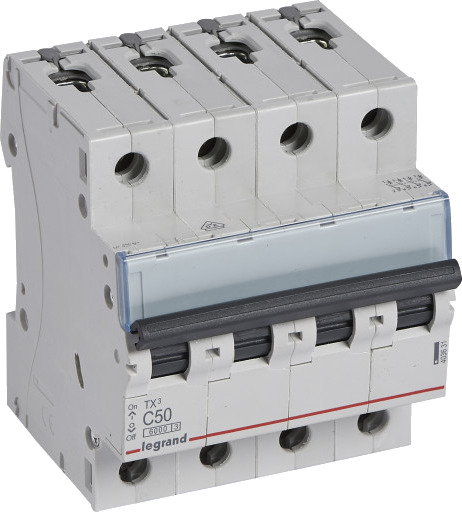 Legrand TX³ MCB automatsikring C50 4P 4M 6/6kA