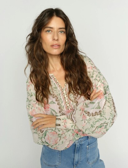 MOS MOSH Mmwylde Orchid Blouse   Multi/patterned   XL