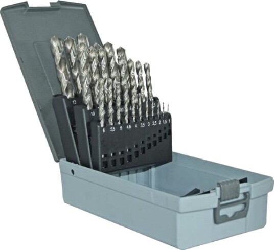 Wiertło Tivoli Metallborsett 1-13 Mm, Hss, 118°, "Split Point", Slipt, 25 Stk/Sett, T-Line