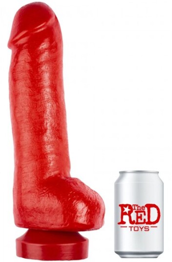 The Red Toys Super Donation Dildo Red 34 cm The Red Toys Super Donation Dildo Red 34 cm