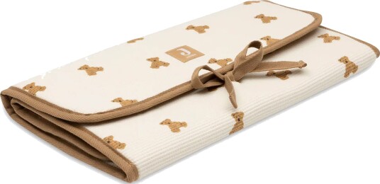 Jollein Changing Pad With Storage Pockets Jacquard Teddy Cream 70x 71cm Jollein Changing Pad With Storage Pockets Jacquard Teddy Cream 70x 71cm