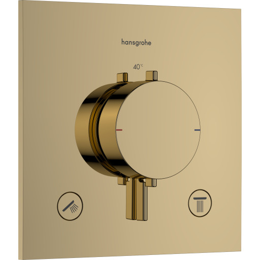 Hansgrohe Ecostat Comfort E dusjbatteri, gull Messing