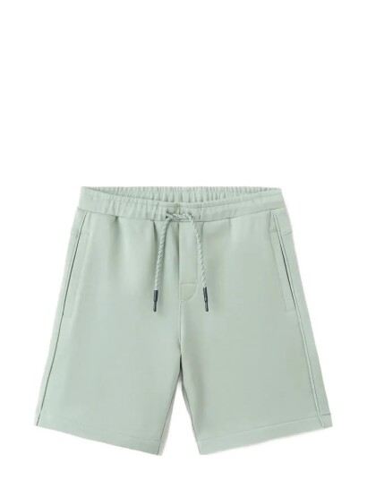 Mango Cotton Shorts With Drawstring Green 11 12