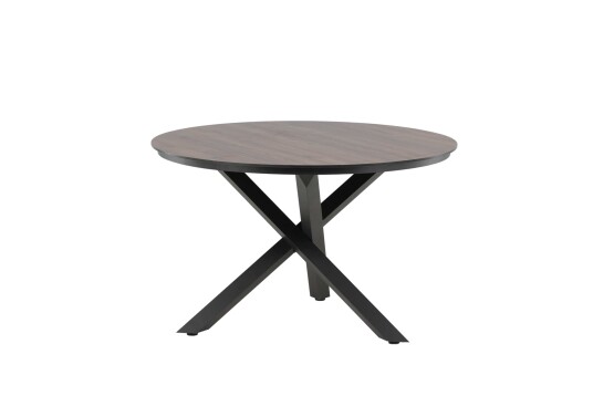 Venture Design Llama spisebord Svart/brun 120 x 120 cm Brun