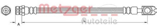 Bremseslange METZGER 4110891