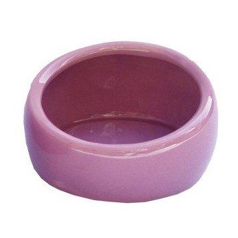 Kattinorge Keramikkskål ergonomisk lys rosa Small